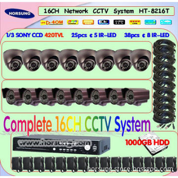 16CH H.264 DVR CCTV Camera Systems HT-8216T